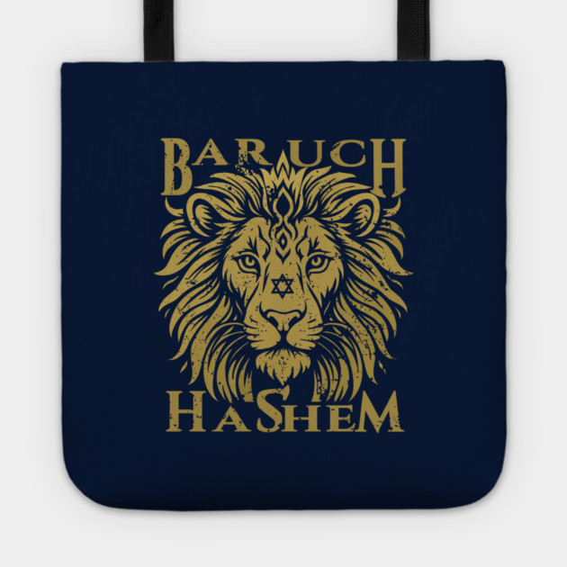 Baruch Hashem Lion of Judah Tote by Thank HaShem