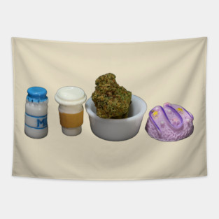 Now I am Human - Weed Design Tapestry