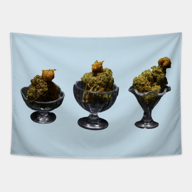 Sundae Fundae - Weed Design Tapestry by MrGreenGenes420