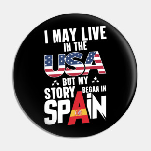 i may live in the usa but my story began in spain Pin