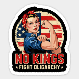 No Kings Vintage Magnet