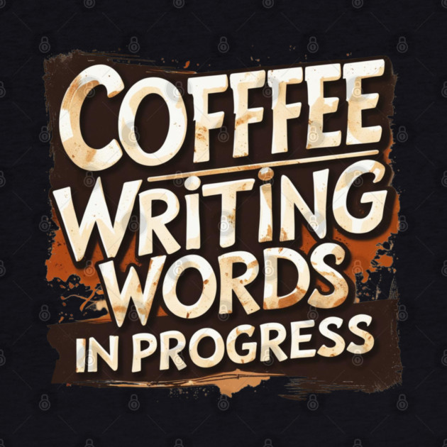 Coffee Writing Words in Progress by SR8891