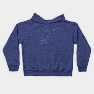 F-Caw-F says Funny Crow Kids Hoodie
