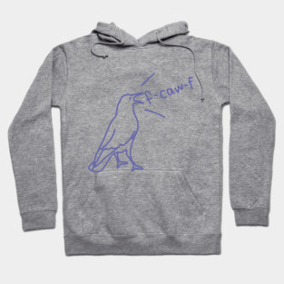 F-Caw-F says Funny Crow Hoodie