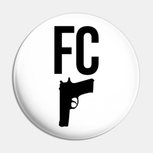 Fabricated Crime Icon Pin