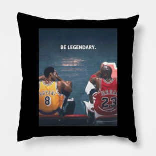 Be Legendary KB & MJ T-Shirt Pillow