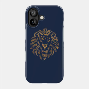 Lion of Judah Wordart Phone Case