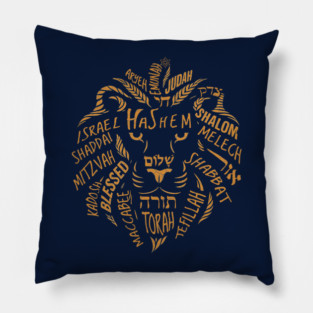 Lion of Judah Wordart Pillow