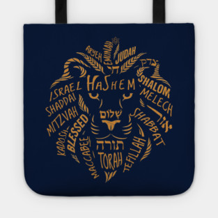 Lion of Judah Wordart Tote