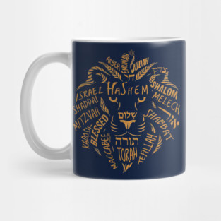 Lion of Judah Wordart Mug