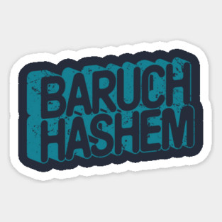 Baruch Hashem 3D T-Shirt (B) Sticker