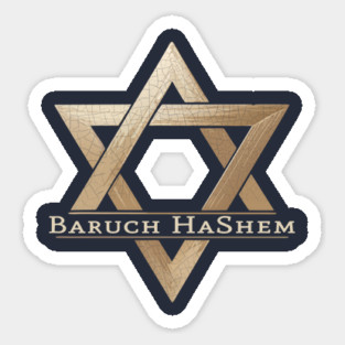 Baruch HaShem - Magen David Sticker