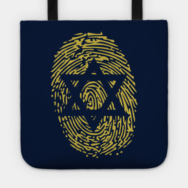 Jewish Identity Fingerprint Tote by Thank HaShem