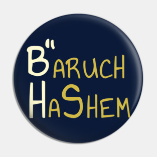 B'' H - Baruch HaShem Pin