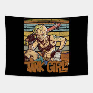 Tank Girl Vintage Tapestry