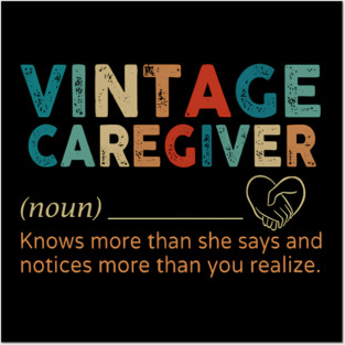 VINTAGE CAREGIVER Posters and Art