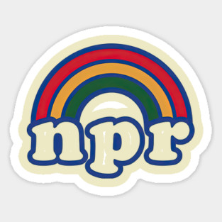 NPR Rainbow Logo Sticker