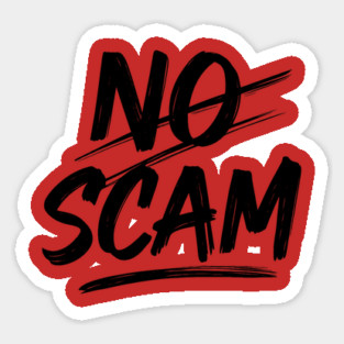 No Scam – Investigative Paintbrush Logo Magnet