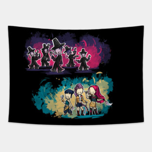 Saja Boys vs Huntrix Tapestry