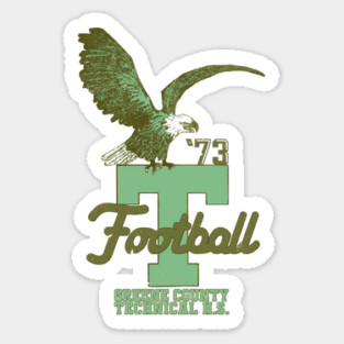 Retro Tech Football Magnet