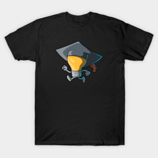 Bright Future. Lightbulb Graduation Run T-Shirt