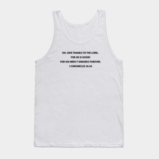 1 Chronicles 16:34 Tank Top
