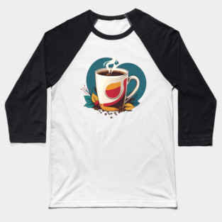 Writing Fueled by Fresh Coffee Baseball T-Shirt