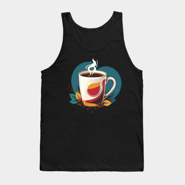 Writing Fueled by Fresh Coffee Tank Top by SR8891