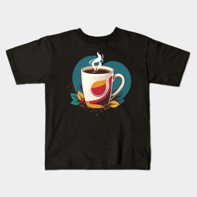 Writing Fueled by Fresh Coffee Kids T-Shirt by SR8891