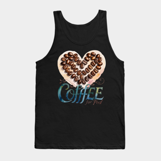 Coffee First Then Writing Magic Tank Top by SR8891