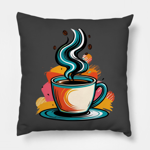 Writing Dreams Over Morning Coffee Pillow by SR8891