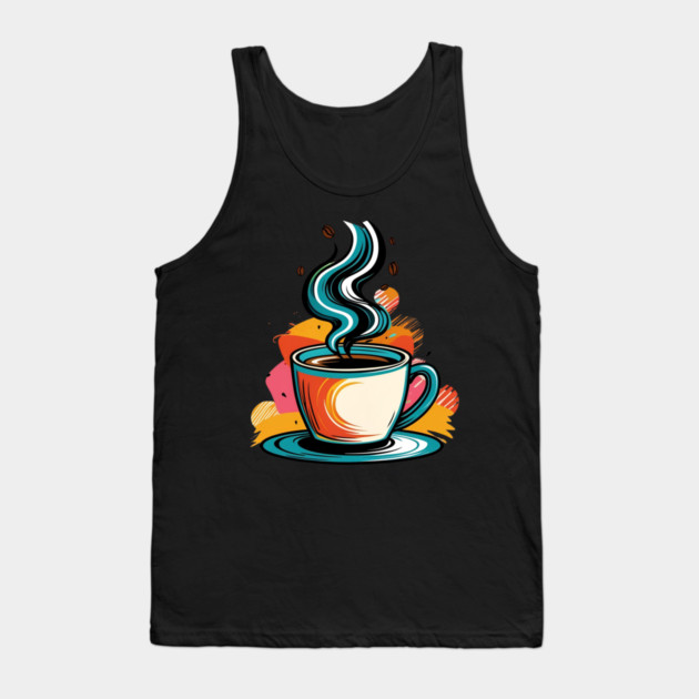 Writing Dreams Over Morning Coffee Tank Top by SR8891