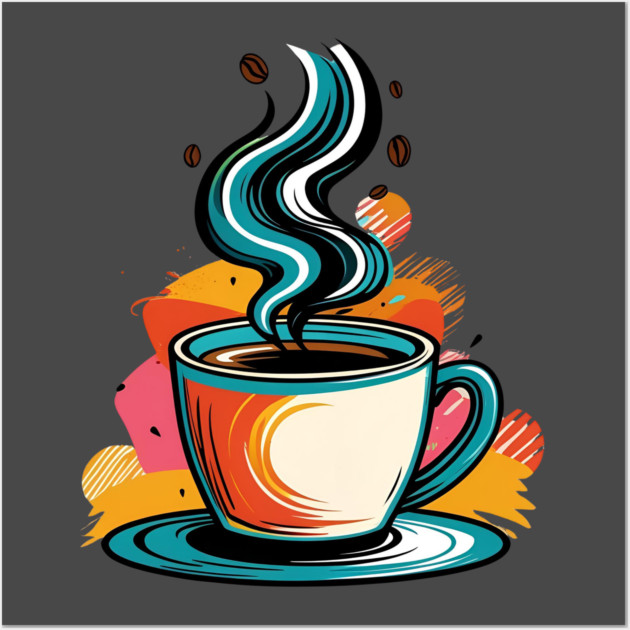 Writing Dreams Over Morning Coffee Wall Art by SR8891