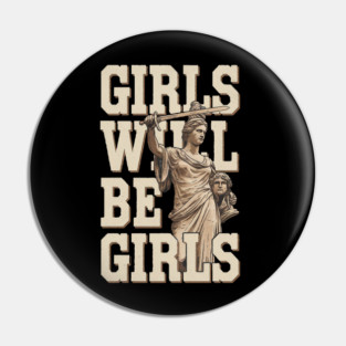 Female Power vintage Pin