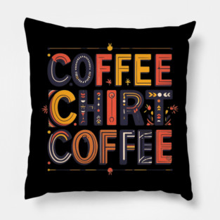 Coffee Writing Morning Inspiration Pillow