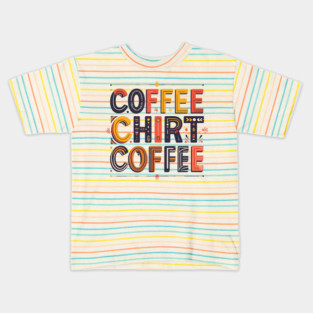 Coffee Writing Morning Inspiration Kids T-Shirt