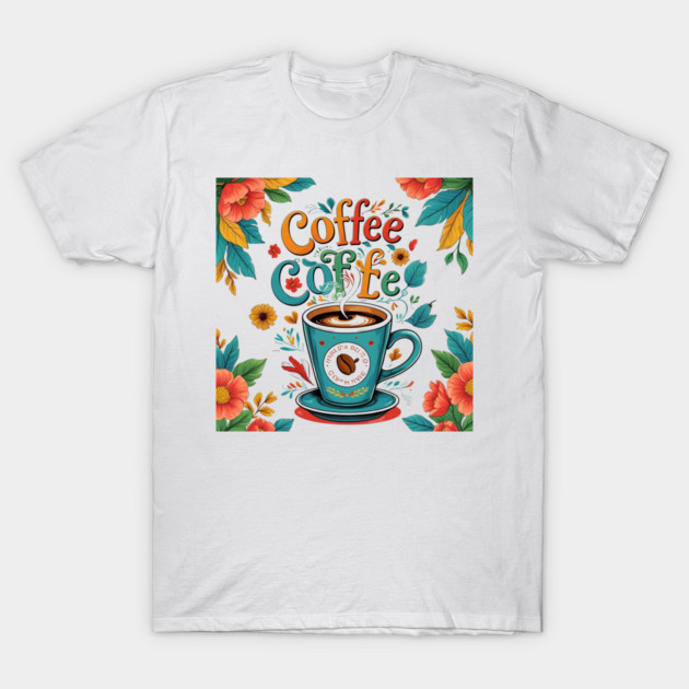 Coffee Writing and Creative Thoughts T-Shirt by SR8891