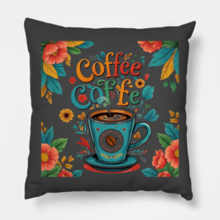 Coffee Writing and Creative Thoughts Pillow