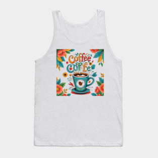 Coffee Writing and Creative Thoughts Tank Top