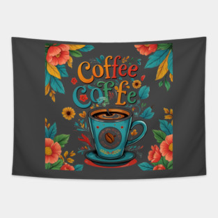 Coffee Writing and Creative Thoughts Tapestry