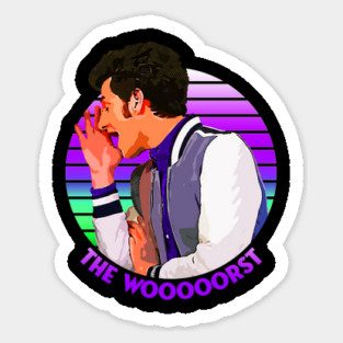 Sunset Stripes Series - Jean Ralphio Sticker