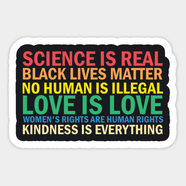 Science Is Real and Love Is Love Magnet by Charles's Store 8