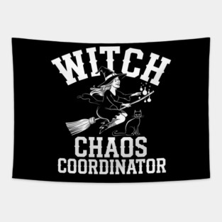 Witch Chaos Coordinator – Funny Halloween Witch Tapestry