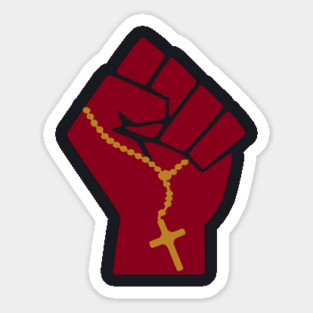 Justice Hand With Cross Sticker