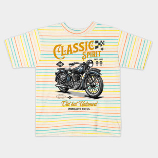 Vintage Motorcycle Kids T-Shirt