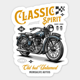 Vintage Motorcycle Magnet