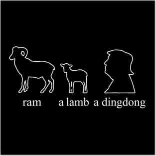 Ram A Lamb A Dingdong, Human Rights, Feminist Movement, Equality Posters and Art