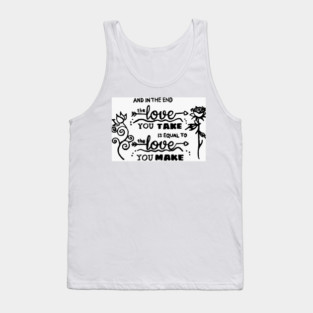 Beatles Lyrics Tank Top