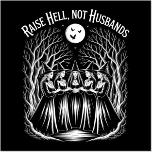 Feminist Halloween Witch Support Posters and Art