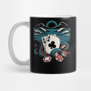 Poker Casino Playing Cards Spades Hearts Clubs Joker Game Mug